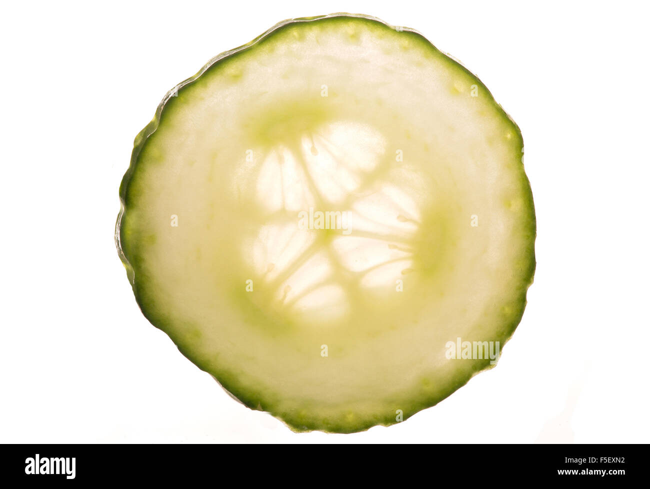 slice of cucumber studio cutout Stock Photo Alamy