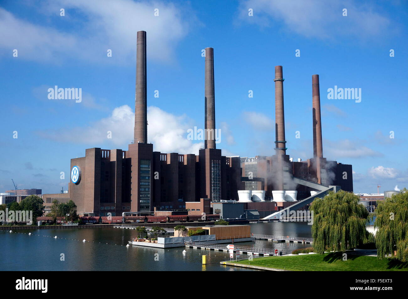 The Volkswagen factory in Wolfsburg, Germany. The photo was taken on 30 September 2015. Photo: S. Steinach - NO WIRE SERVICE – Stock Photo