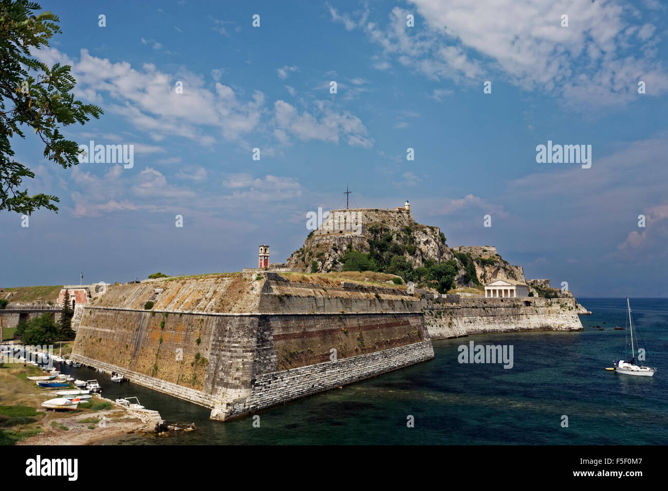 Palaió Froúri old fortress, Kerkyra historic centre, Corfu town, Unesco World Heritage Site, Corfu, Ionian Islands, Greece Stock Photo