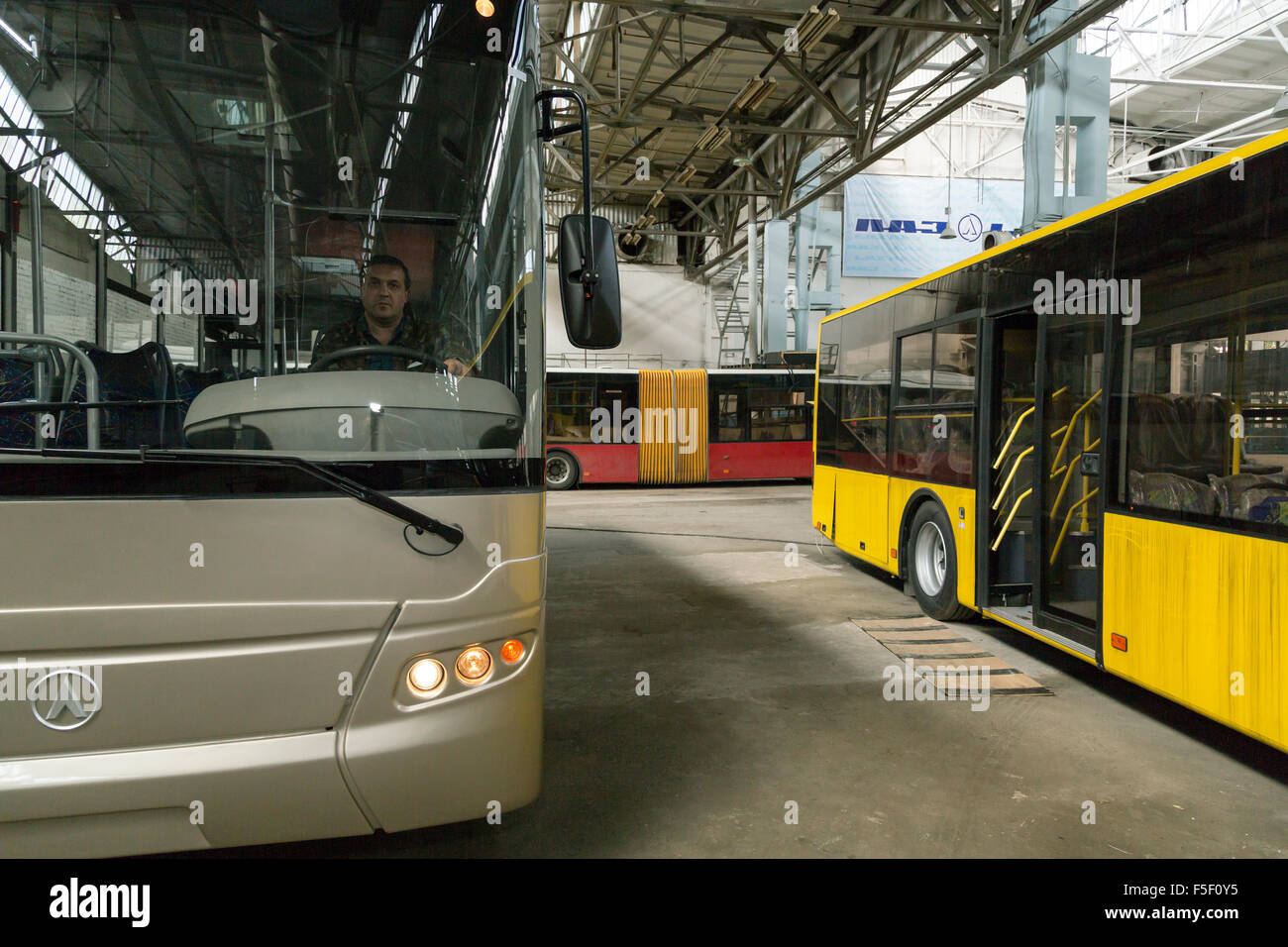 Buses Factory Stock Photos Buses Factory Stock Images Alamy