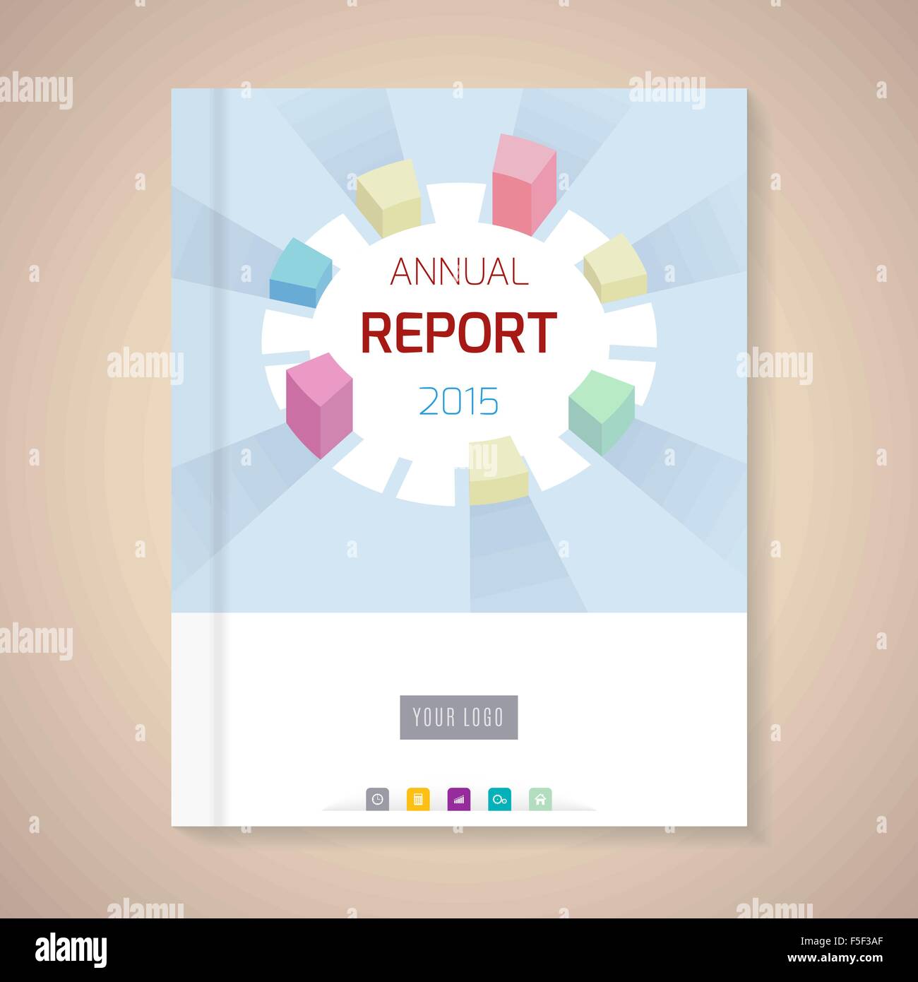 Annual Report Cover Design Vector Free Download