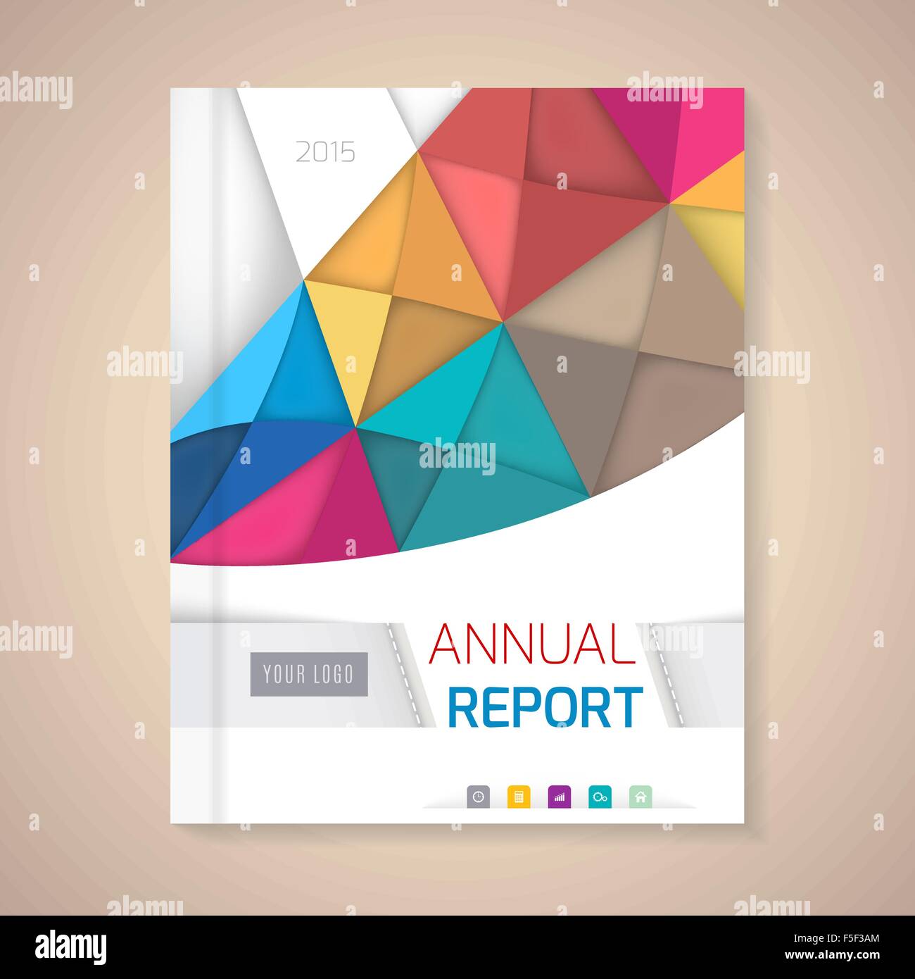 Annual Report Cover vector illustration Stock Vector Image & Art Alamy