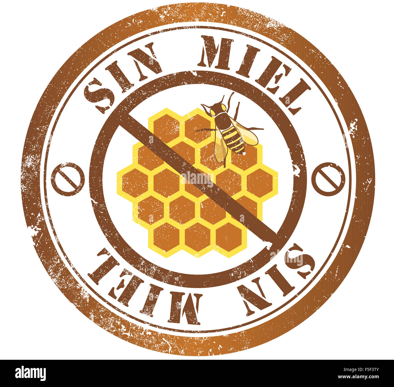 honey free grunge stamp, in spanish language Stock Photo Alamy