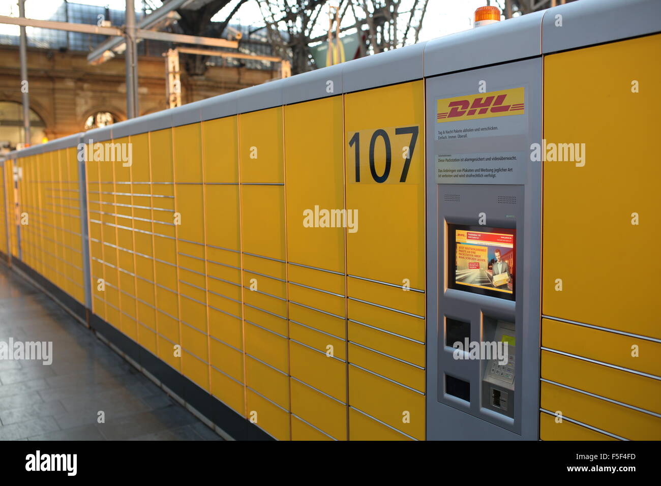 DHL Packet Station in Germany Stock Photo - Alamy