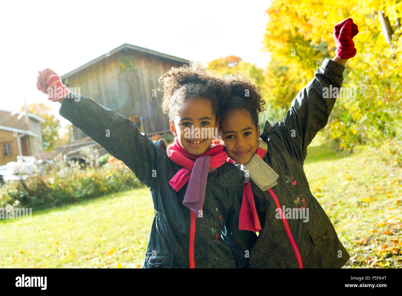 Child on autumn season portrait Stock Photo - Alamy