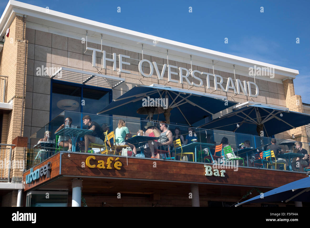 Overstand Bar, Cafe and Restaurant, Boscombe Pier; Bournemouth; England; UK Stock Photo