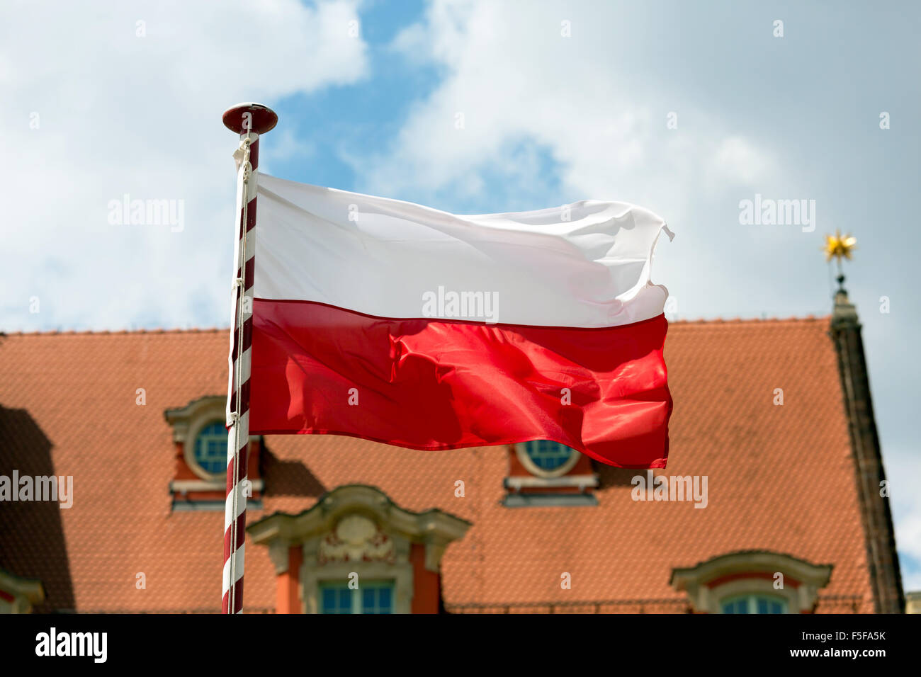 Wroclaw, Poland, observance of the Day of Flag Stock Photo