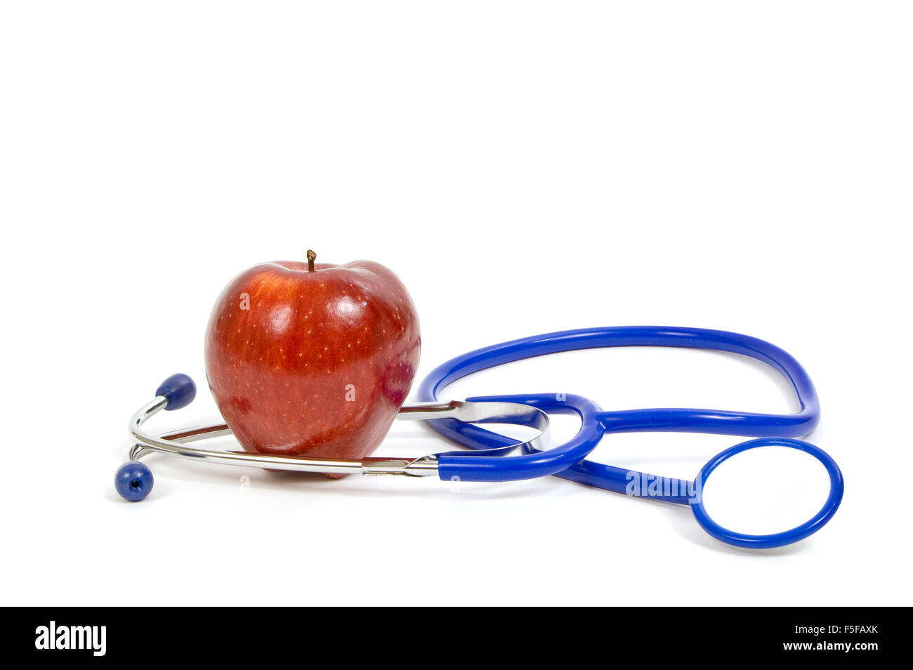 Apple and Stethoscope Stock Photo Alamy