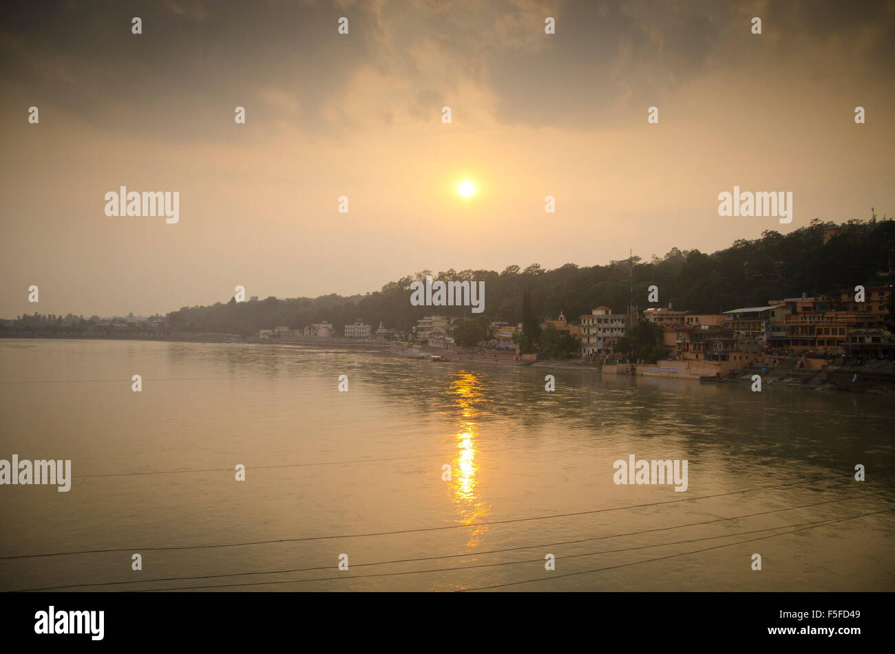 The Ganges, Rishikesh, India Stock Photo