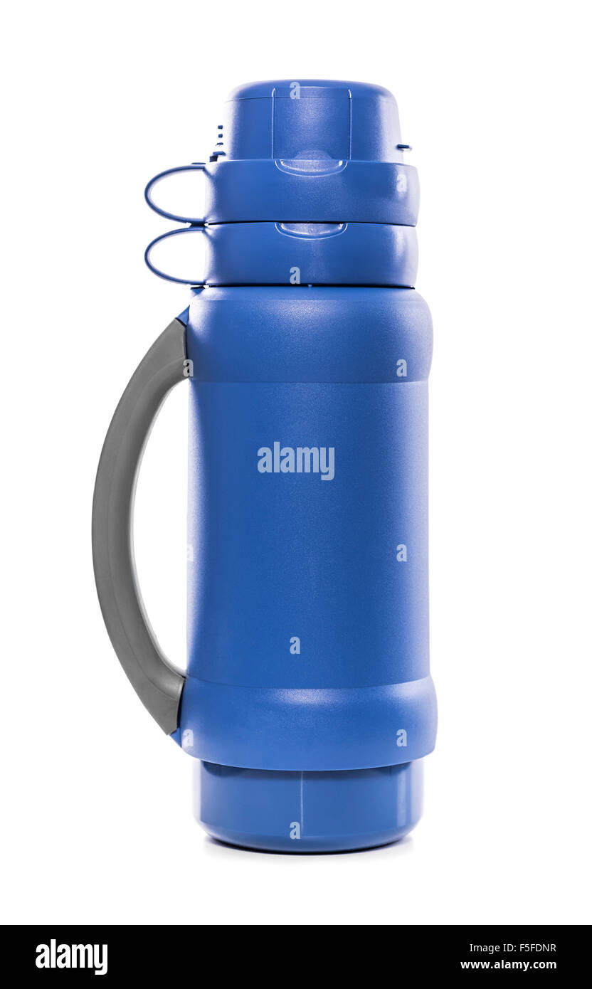 The blue thermos Stock Photo Alamy