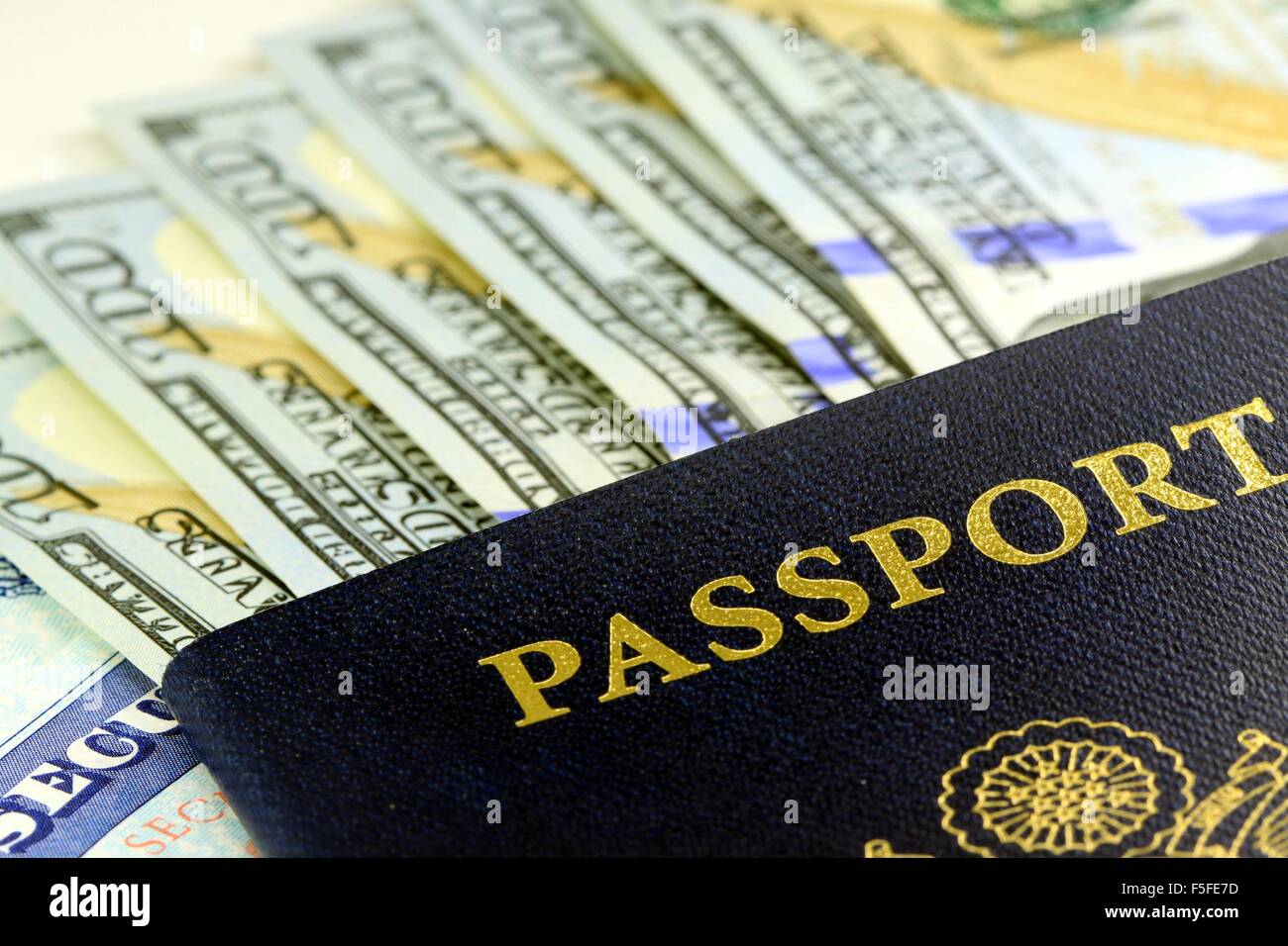 USA Passport travel documents Stock Photo Alamy