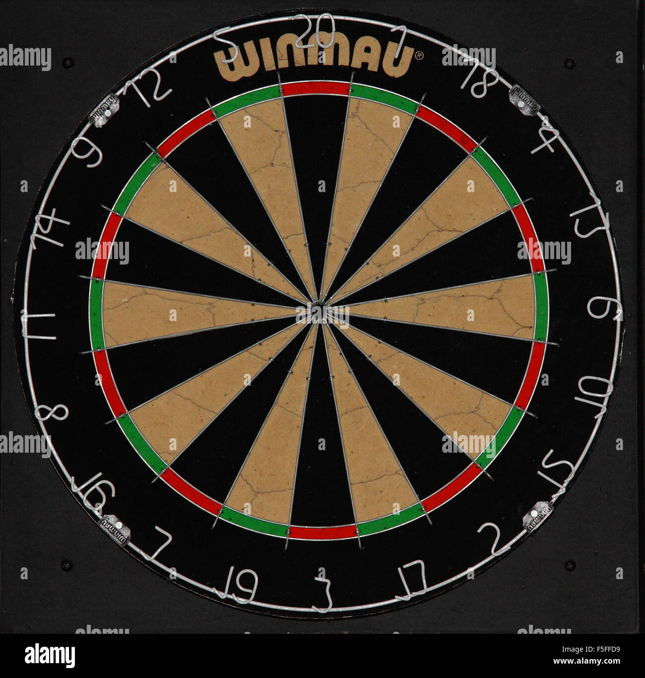 A Yorkshire dartboard, that differs considerably from a standard dartboard, Sheffield, Yorkshire England UK Stock Photo