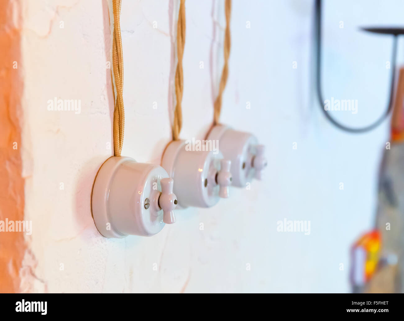 Old electric wiring Stock Photo: 89468144 - Alamy