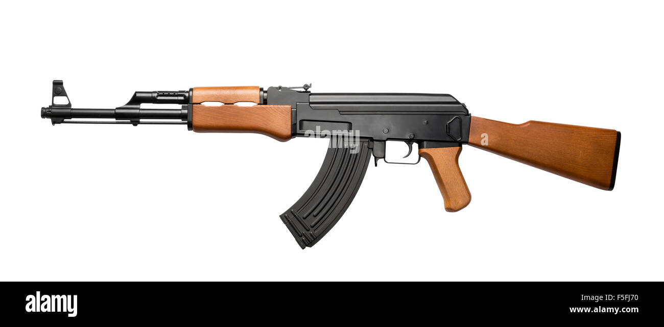 Assault rifle AK-47 Stock Photo