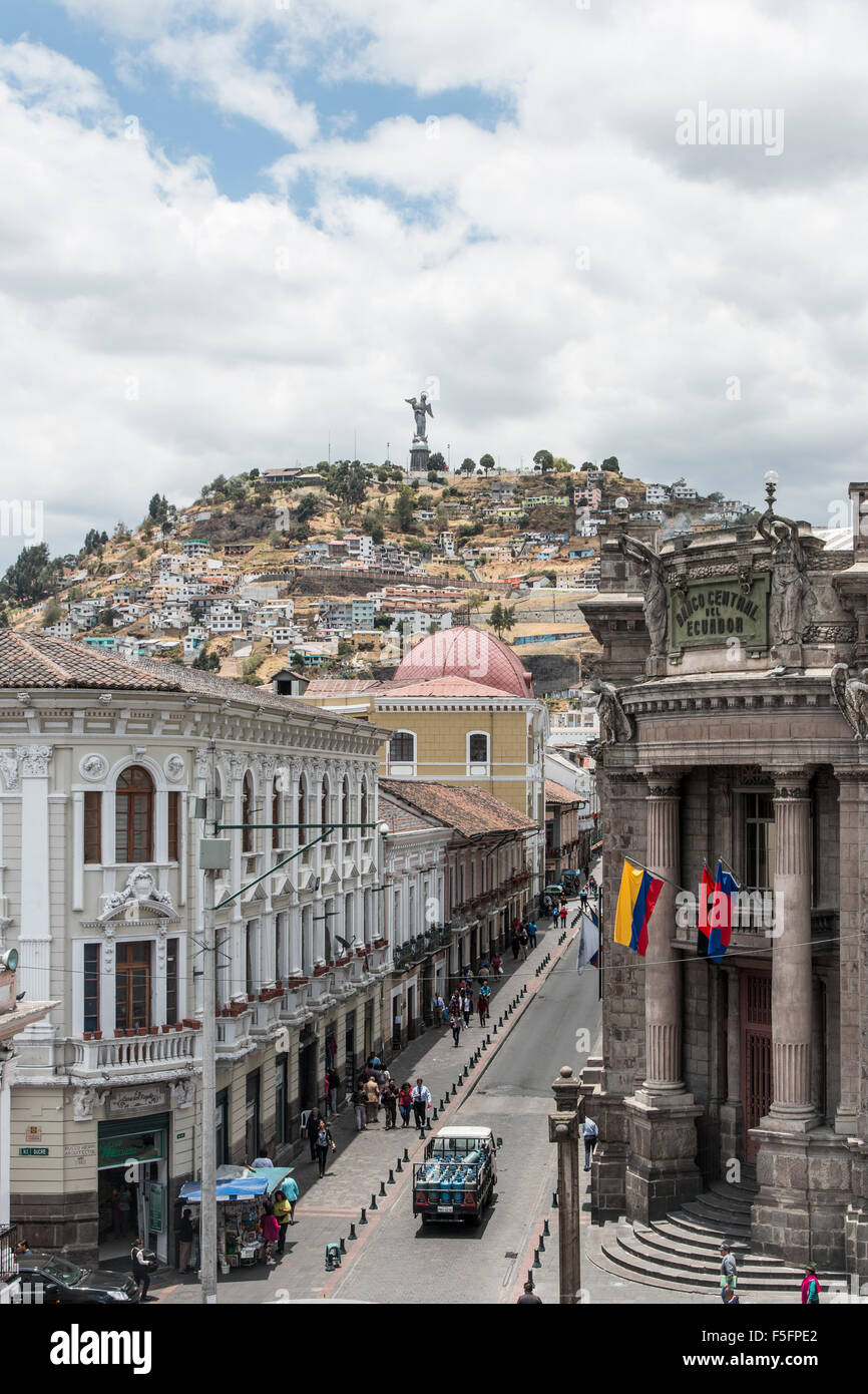 At an elevation of 2,850 metres (9,350 ft) above sea level, Quito is