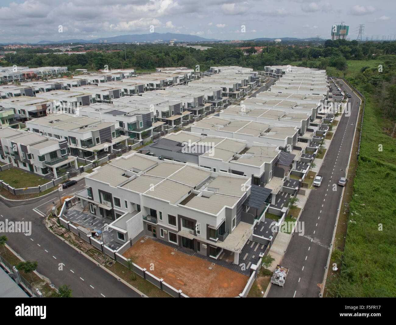 New condominium gated housing development in the outskirts of Johor