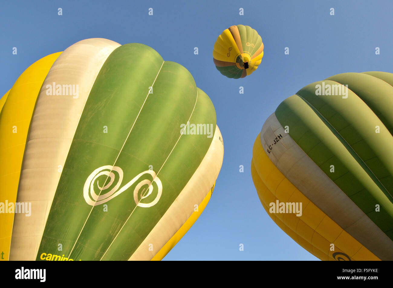 Balloon competition, Igualada, Barcelona province, Catalonia, Spain