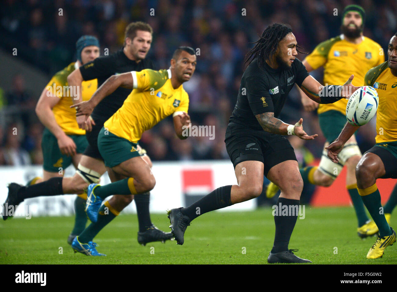London, UK. 31st Oct, 2015. Ma'a Nonu (NZL) Rugby : 2015 Rugby World Cup final match between New Zealand and Australia at Twickenham in London, England . © FAR EAST PRESS/AFLO/Alamy Live News Stock Photo