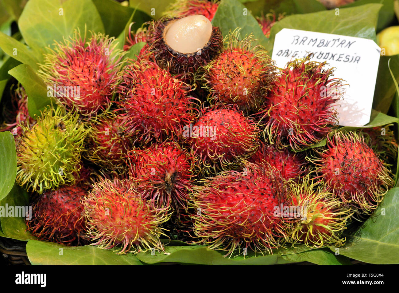 Rambutan tropical fruit sale la hi-res stock photography and images - Alamy