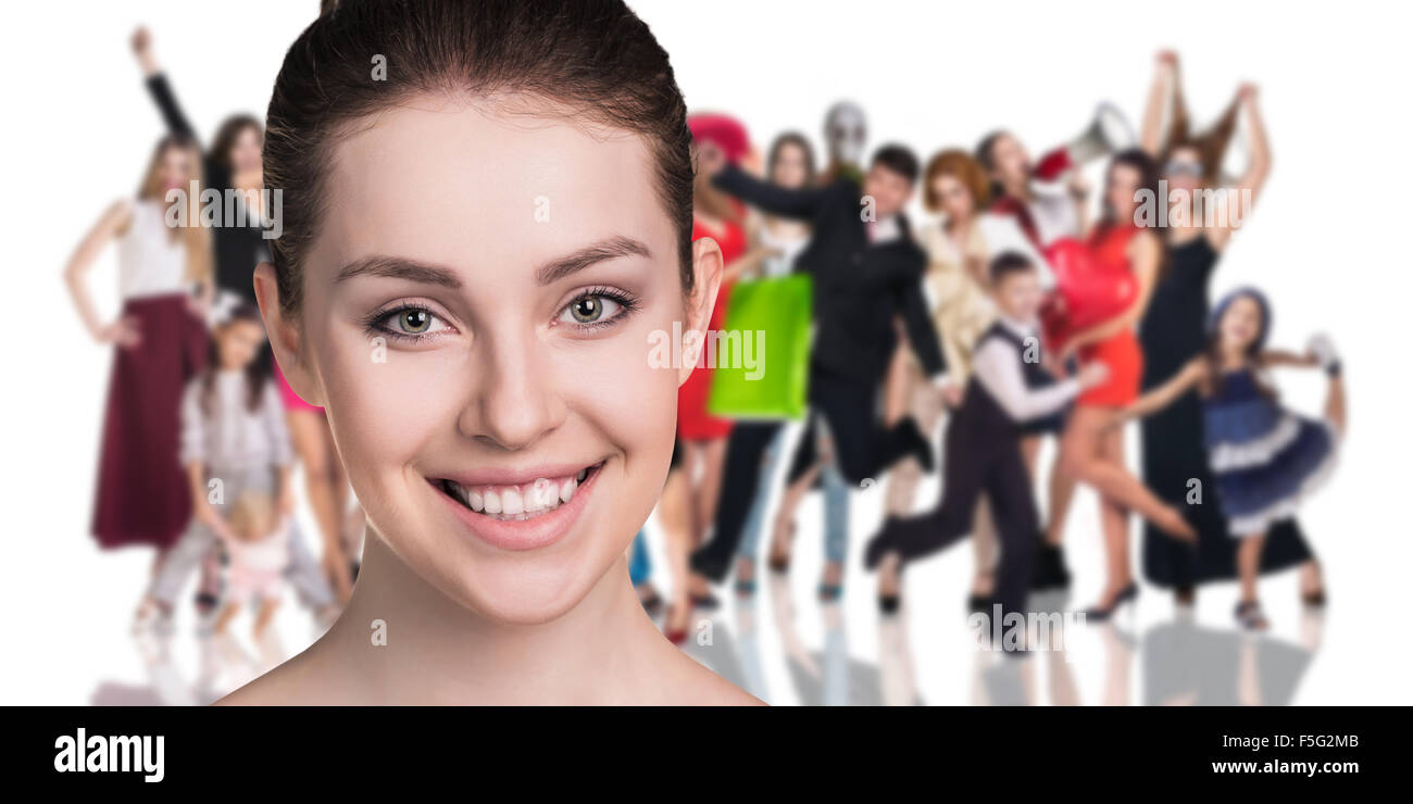 Crowd of people hands up hi-res stock photography and images - Alamy