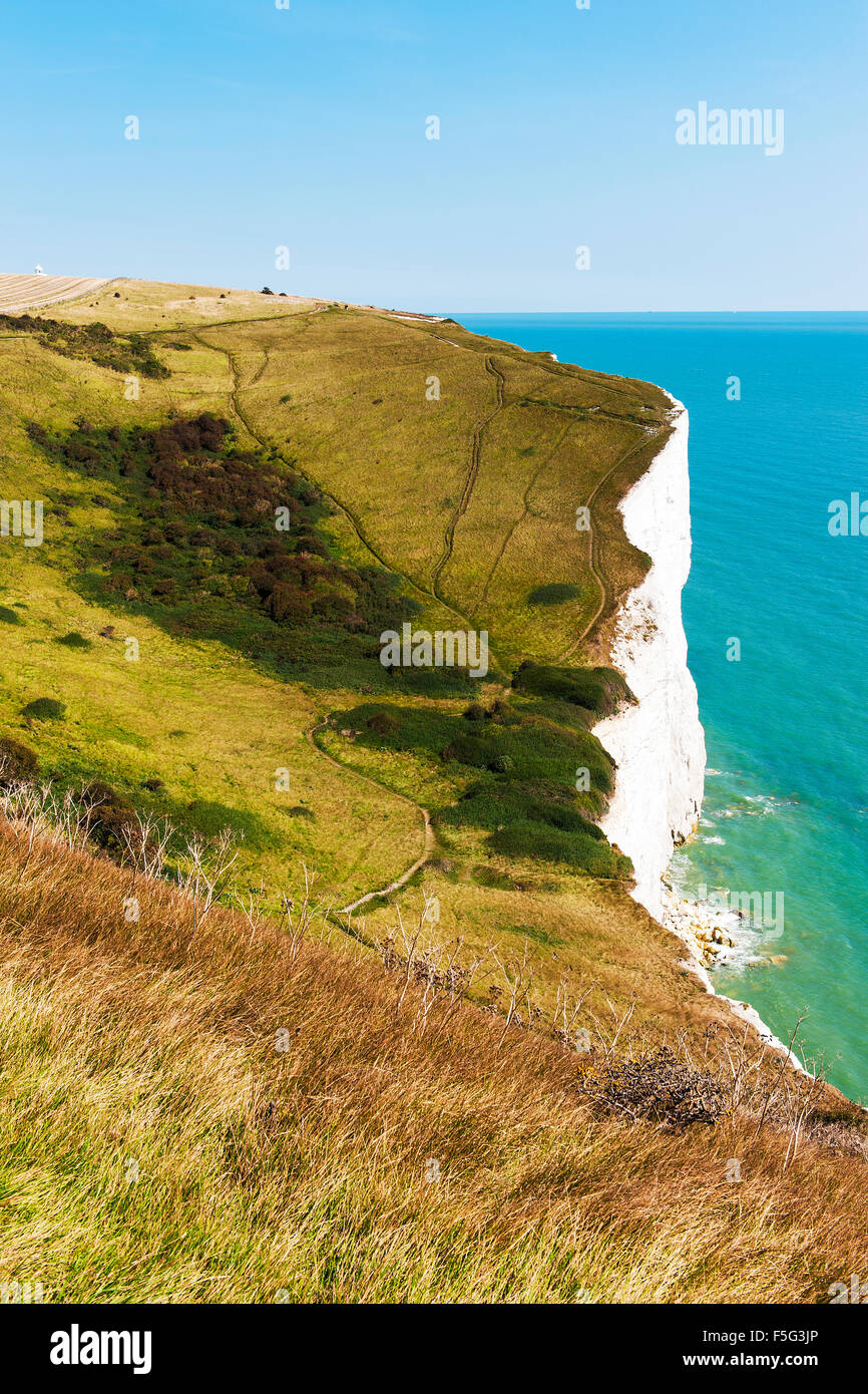 White Cliffs of Dover on a clear sunny day Stock Photo Alamy