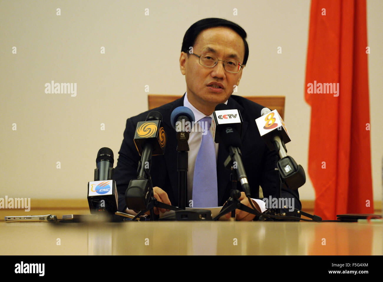 Singapore. 3rd Nov, 2015. Chinese Ambassador to Singapore Chen Xiaodong ...