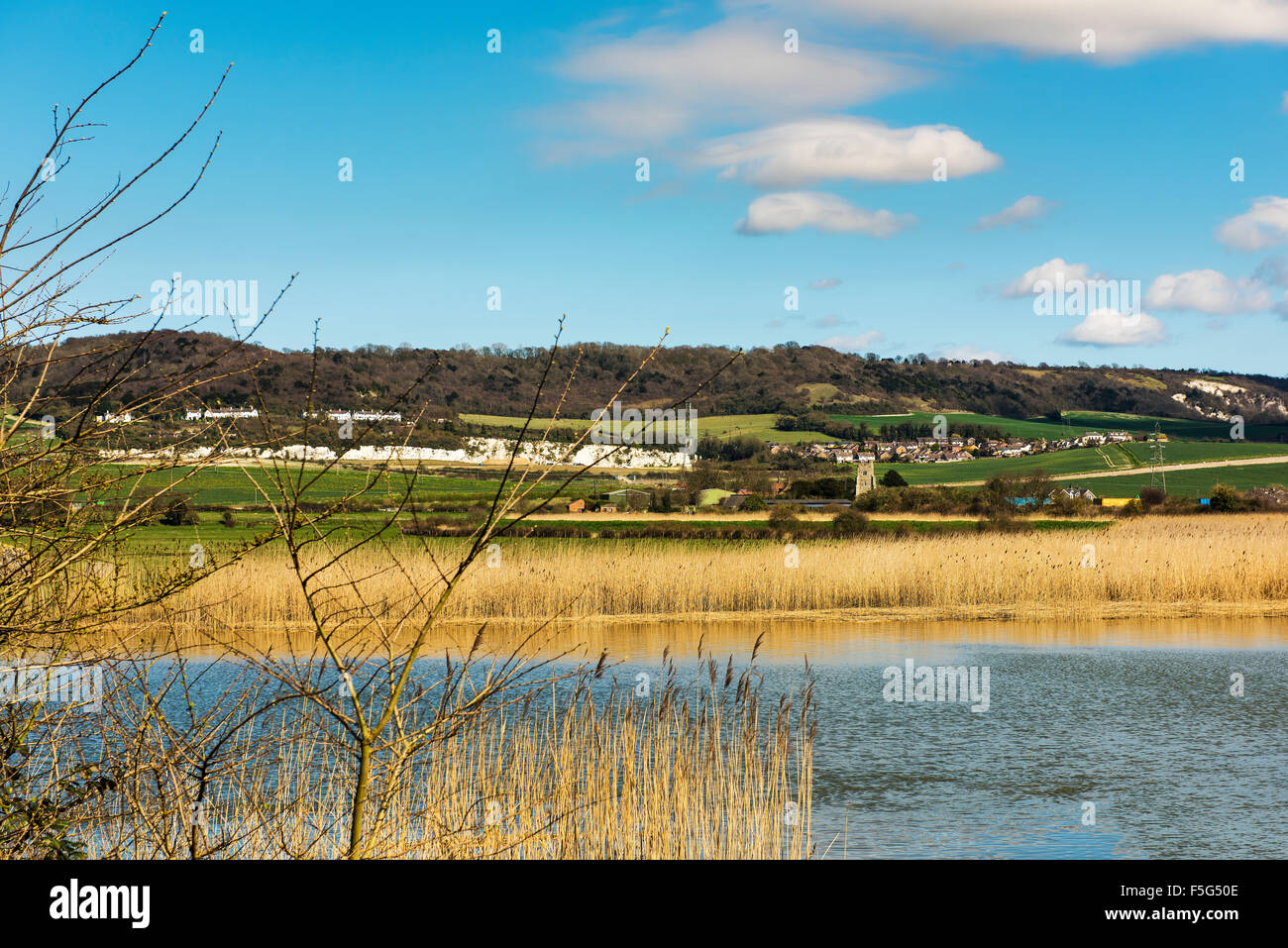 Banks of the River Medway at Snodland Stock Photo Alamy