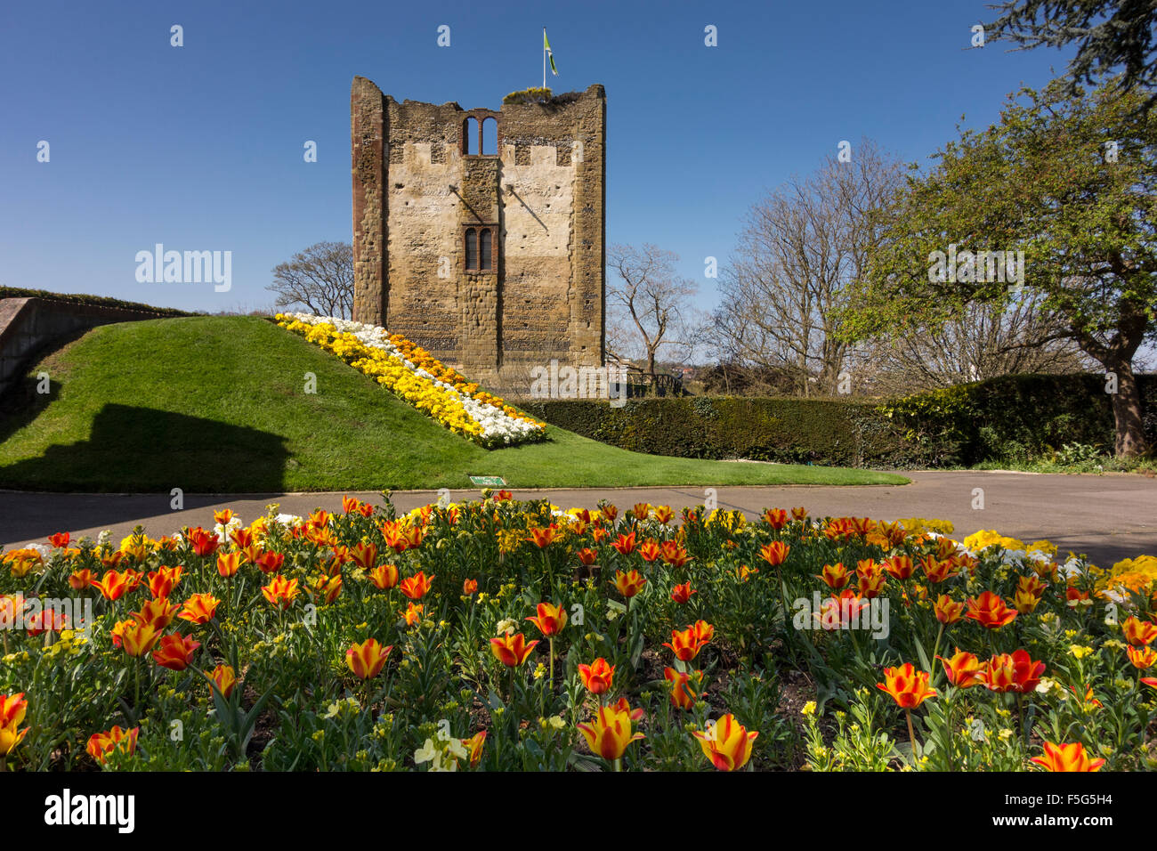 Guildford Castle Great Tower, Surrey, UK Stock Photo