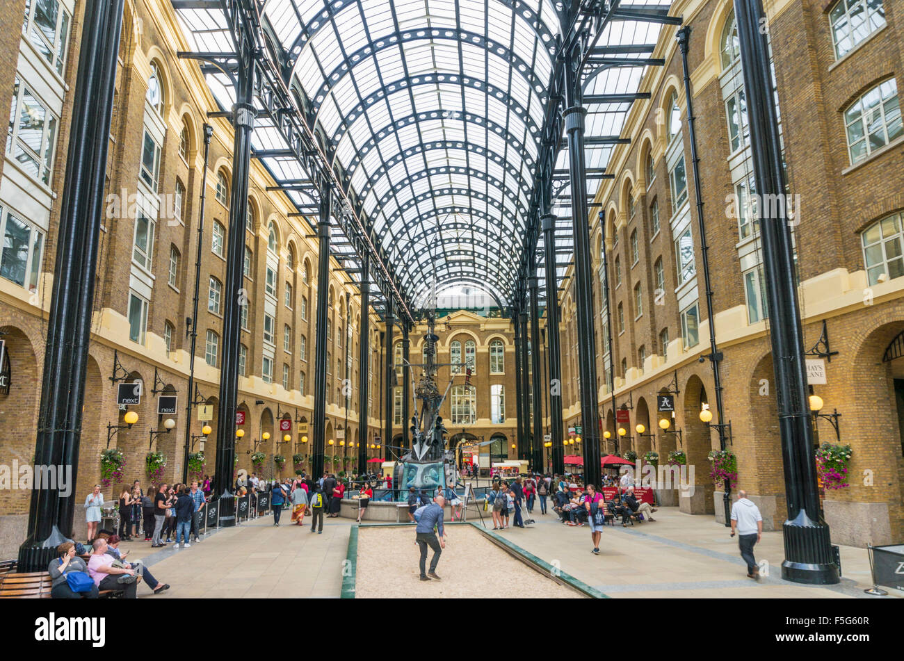 Hay's Galleria Arcade South Bank London Borough of Southwark London England UK GB EU Europe Stock Photo