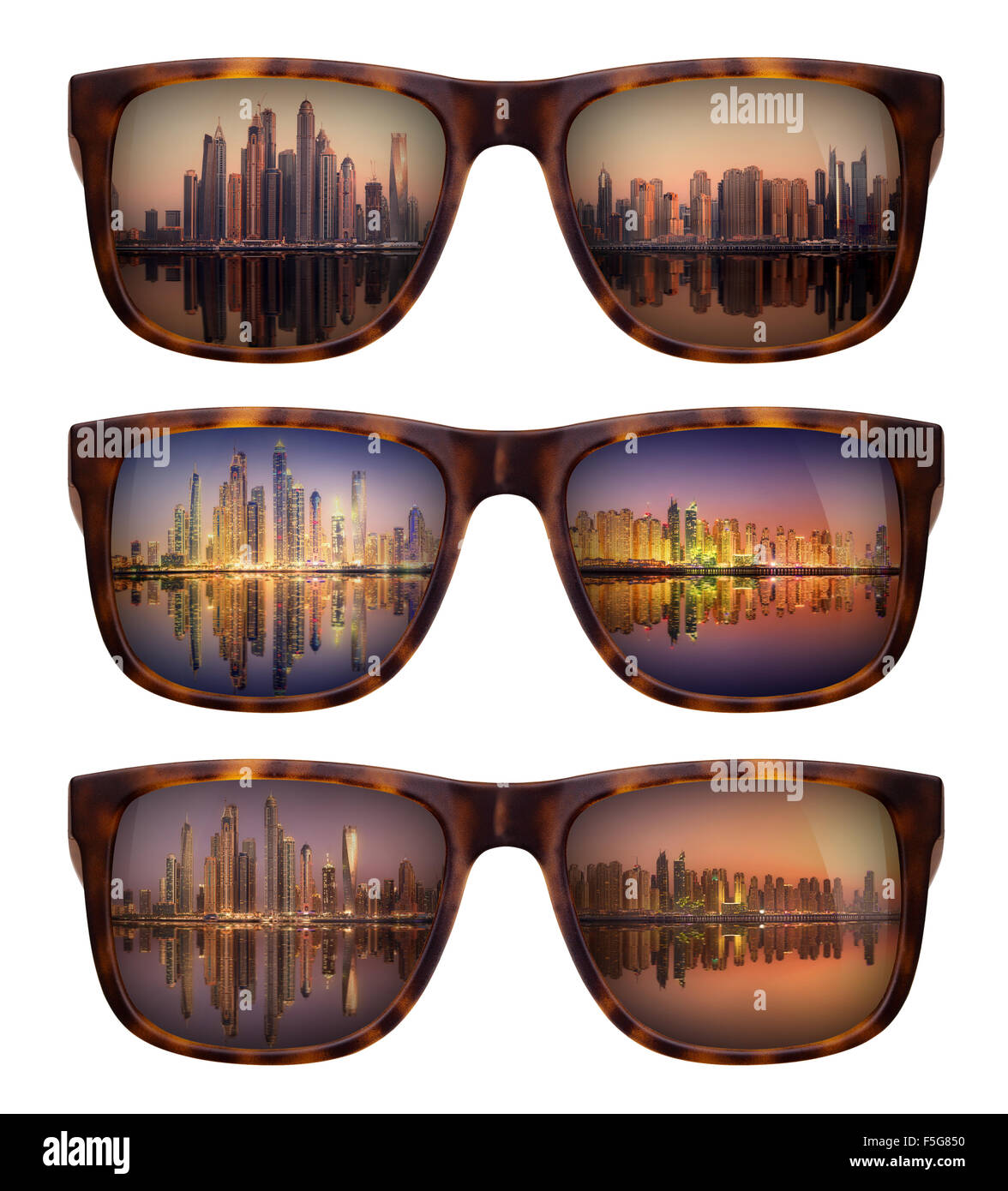 Dubai dusk Cut Out Stock Images & Pictures Alamy