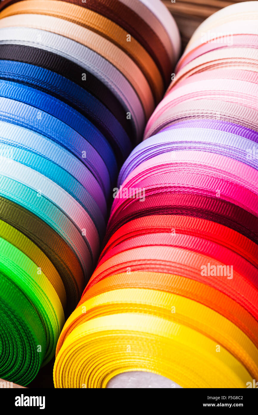 The ribbon bobbins Stock Photo - Alamy