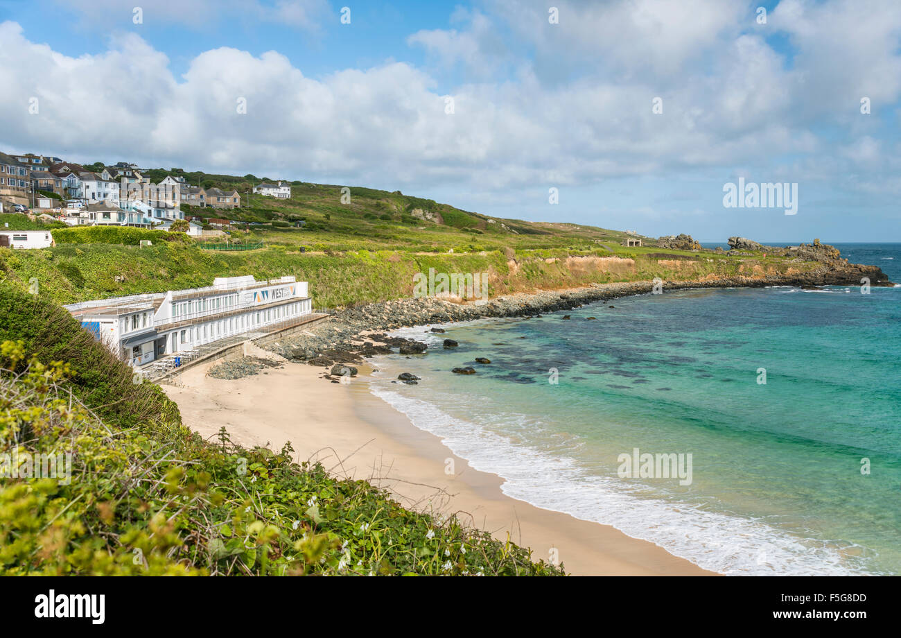 Porthmeor Beach of St.Ives, Cornwall, England, UK Stock Photo Alamy