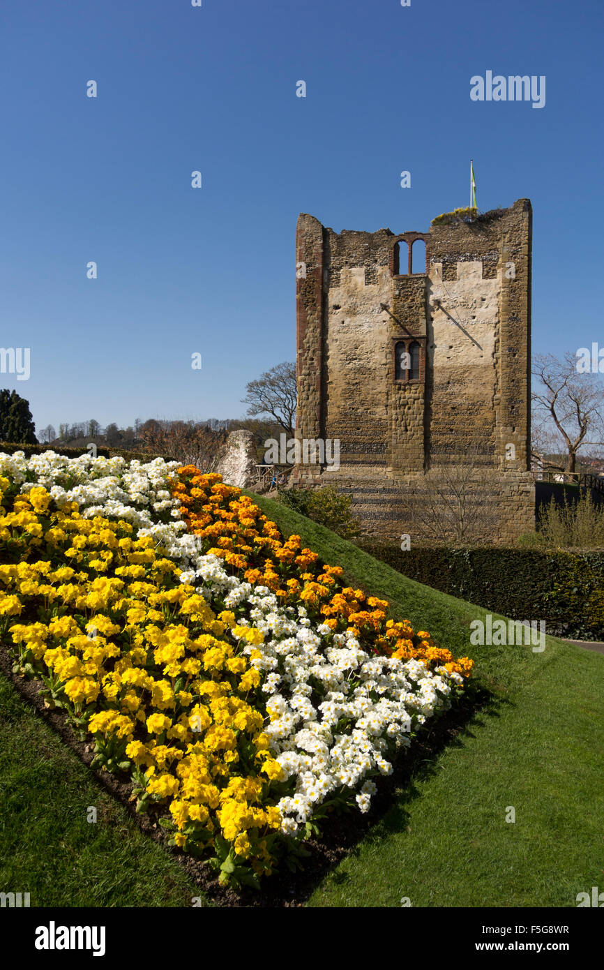Guildford Castle Great Tower, Surrey, UK Stock Photo