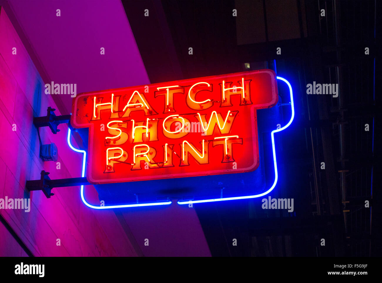 Hatch show print shop in Nashville Tennessee Stock Photo Alamy