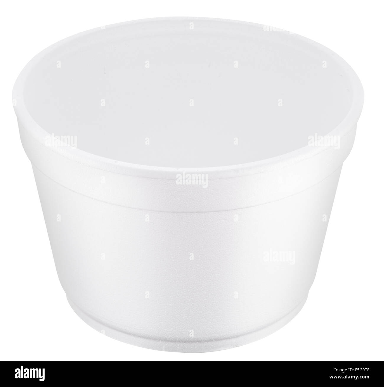 White polystyrene cup. File contains clipping paths. Stock Photo