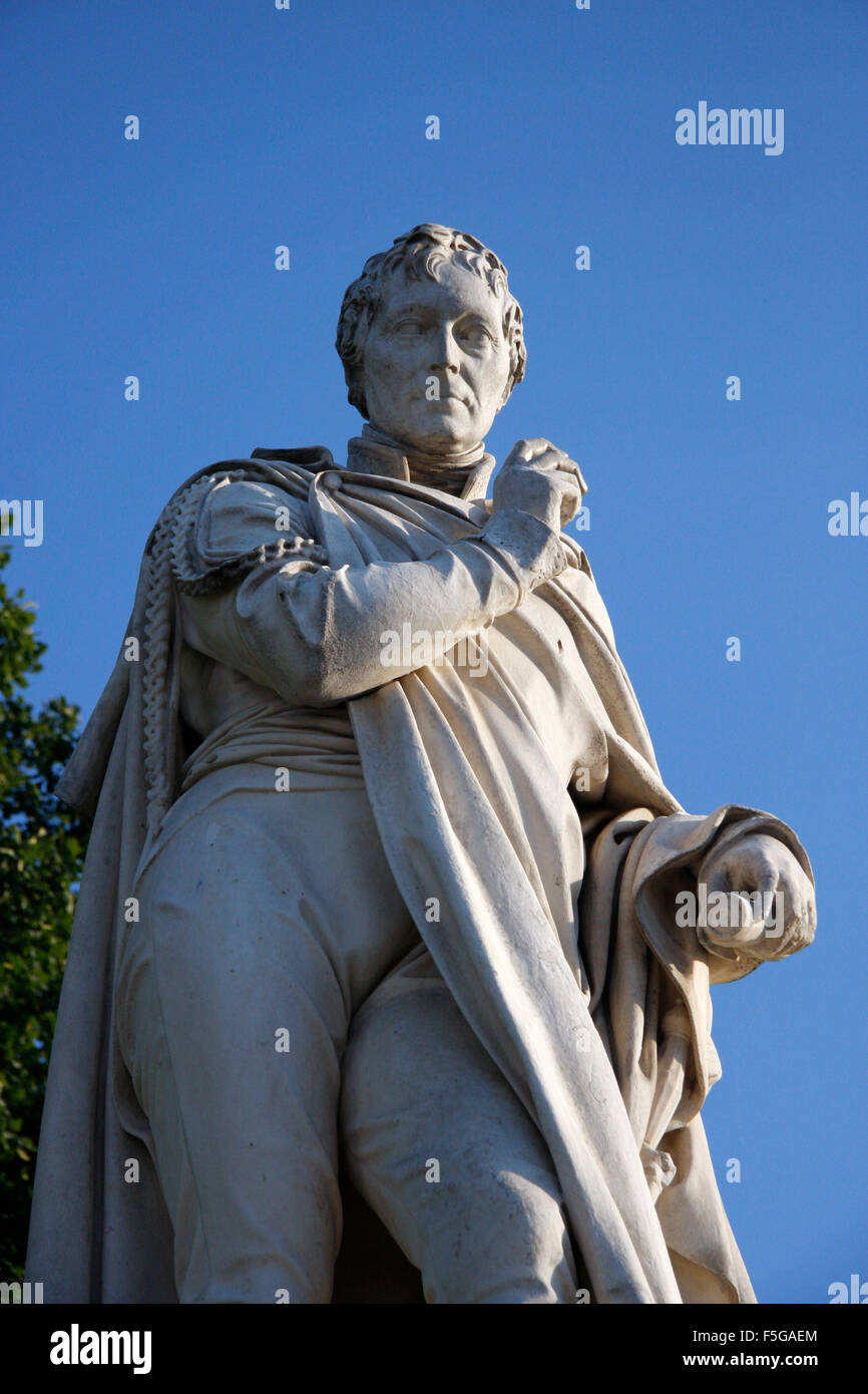 Denkmal General von Scharnhorst, Unter den Linden, Berlin-Mitte. Stock Photo