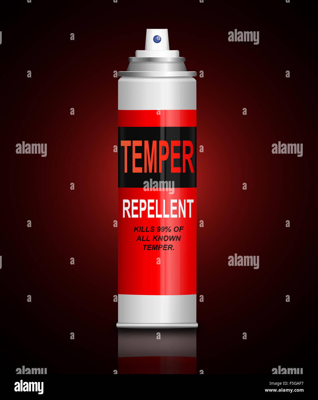 Temper remover concept. Stock Photo