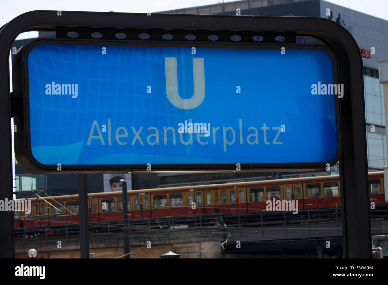 U-Bahnhof Alexanderplatz, Berlin-Mitte. Stock Photo
