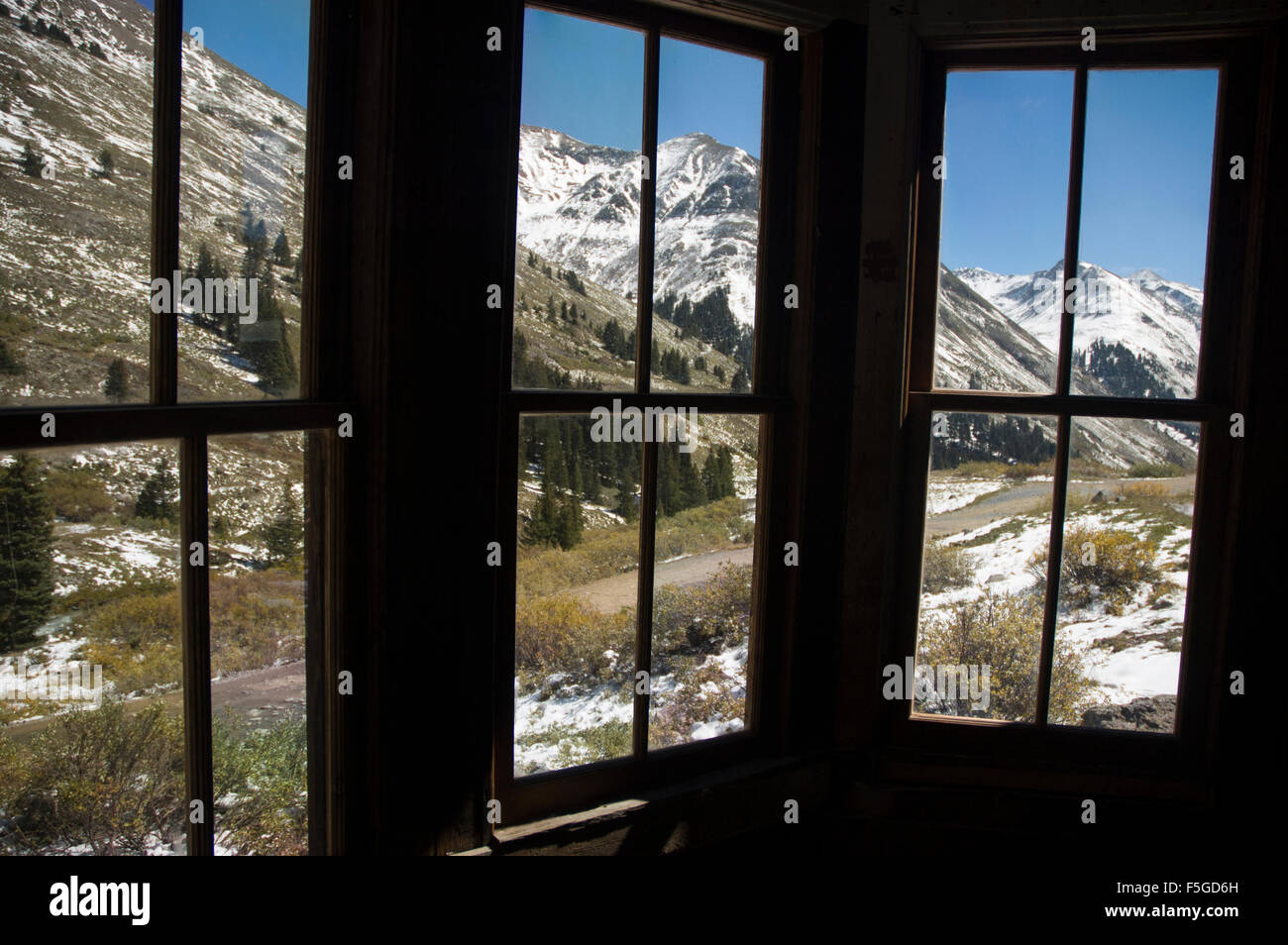 Animas Forks ghost town in Colorado Stock Photo