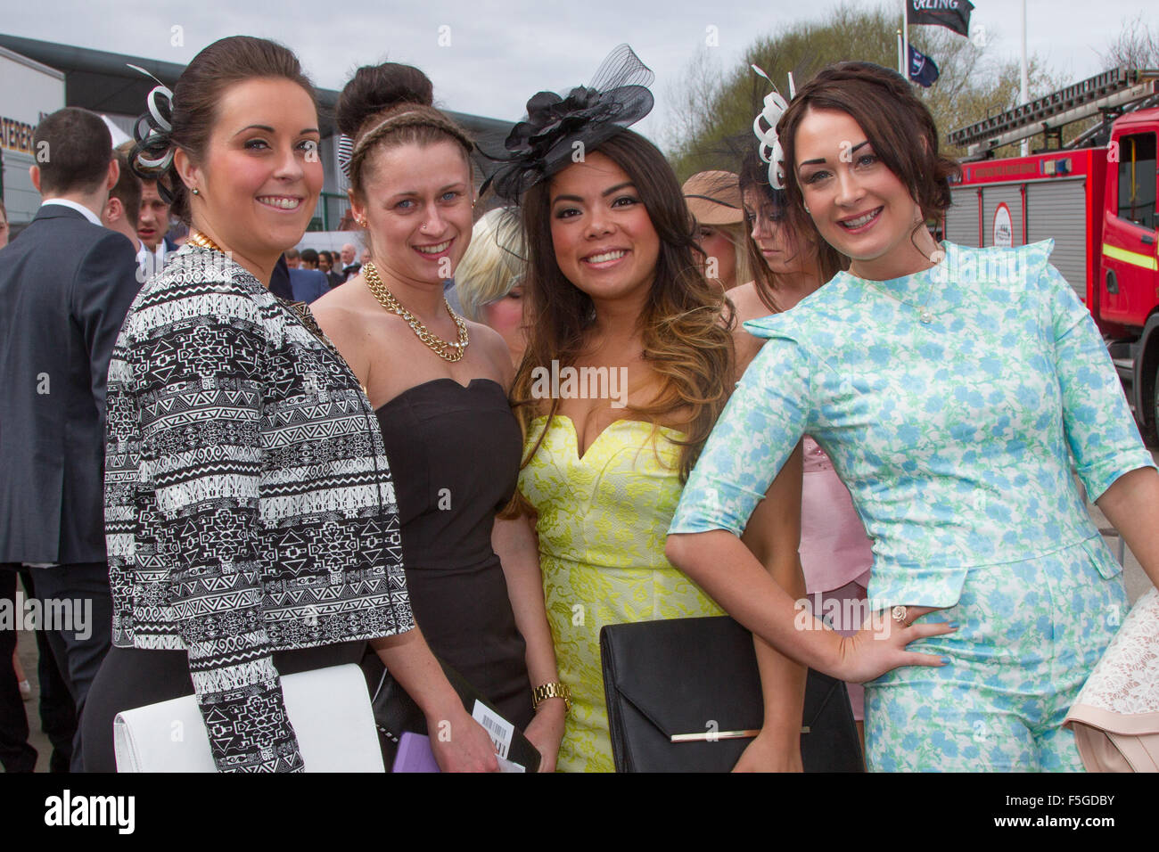 Ladies Day at Aintree Race Course Stock Photo