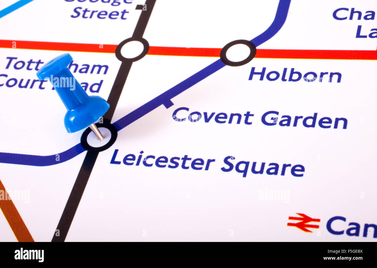 LONDON, UK NOVEMBER 1ST 2015 A map pin marking the location of