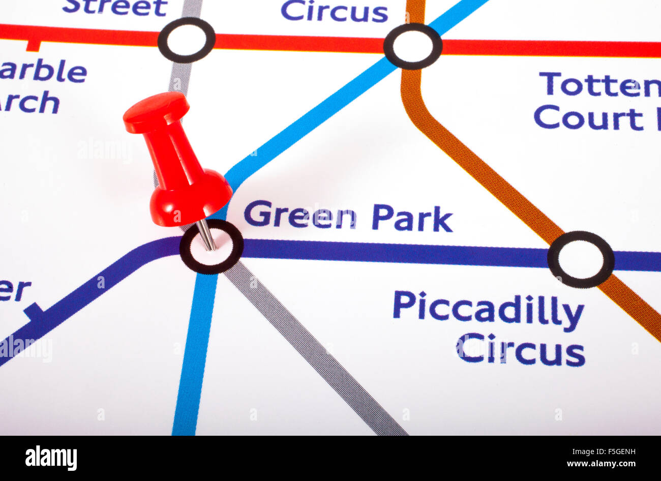 Green Park Station Map London, Uk - November 1St 2015: A Map Pin Marking The Location Of Green  Park Station On A London Underground Map, On 1St Novembe Stock Photo - Alamy