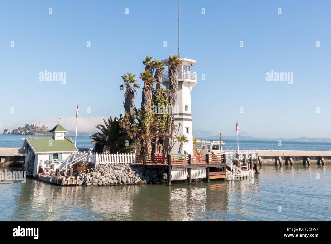 Pier 39, San Francisco, USA restaurat last one before alcatraz o Stock Photo