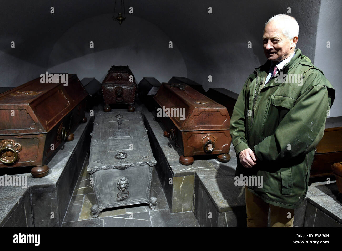 Liechtenstein Prince Hans Adam II (pictured) visited the vault of the