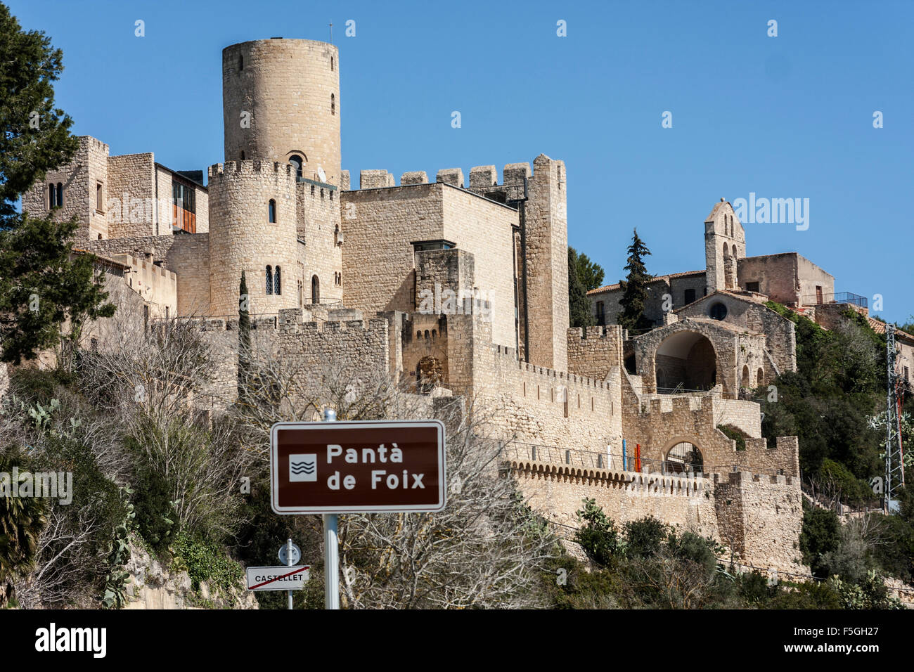 Castellet i la Gornal castle. Stock Photo