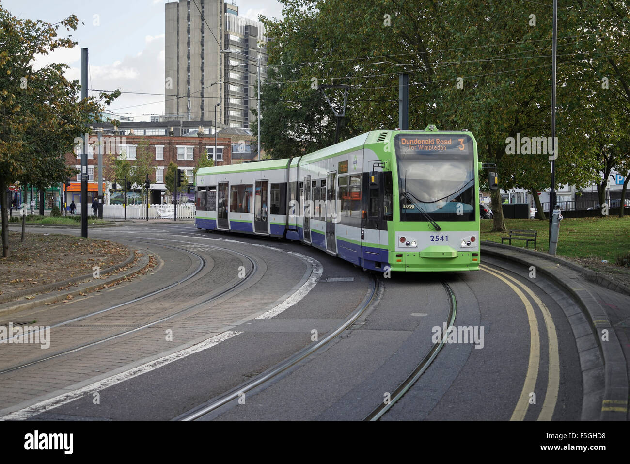 Wimbledon tram stop hi-res stock photography and images - Alamy