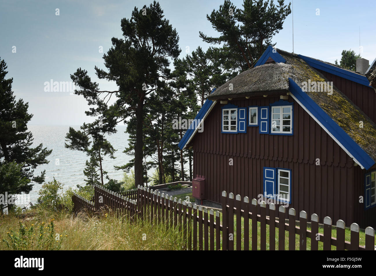 Memel, Lithuania, Thomas Mann house on the Curonian Spit Stock Photo