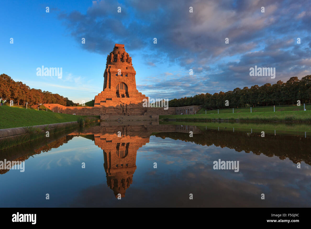 Monument to the Battle of the Nations, Leipzig, Saxony, Germany Stock Photo