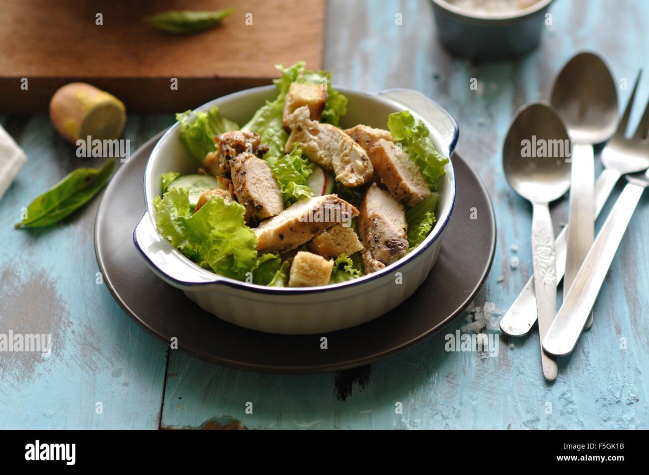 Anchovy caesar salad hires stock photography and images Alamy