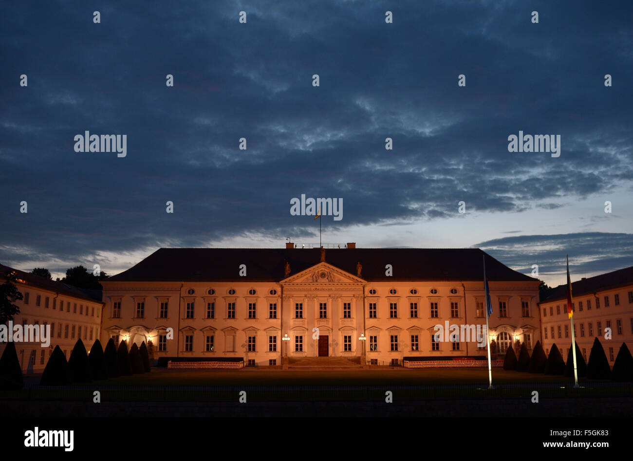 Berlin, Germany, Bellevue Palace in the evening Stock Photo